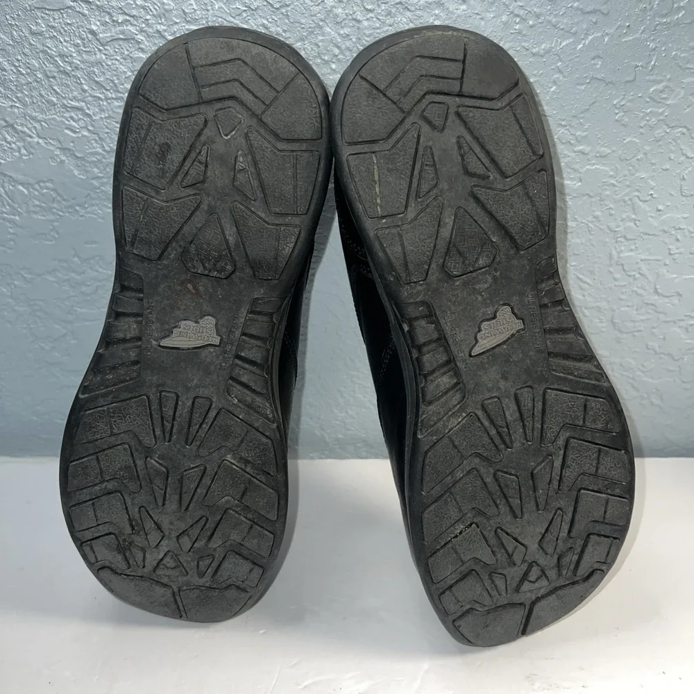Red Wing‎ Comfort Safety Toe Slip-On Black Leather Work Shoes Men's Size 8D